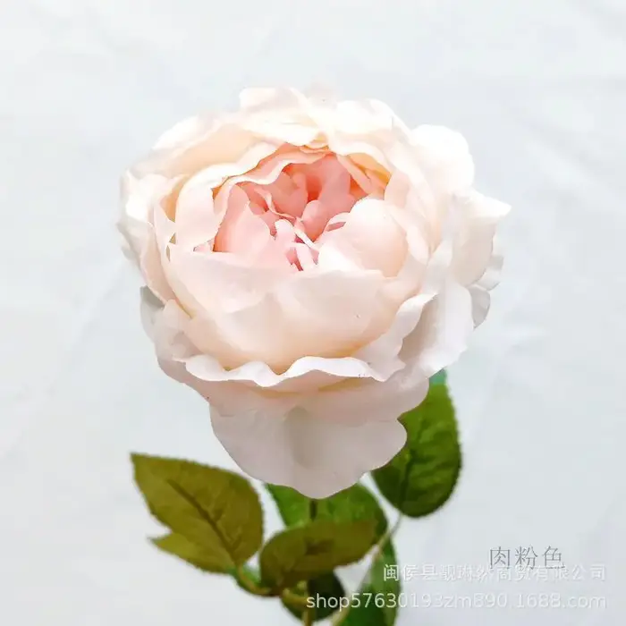 3 pièces de fleurs artificielles de pivoine hydratantes au toucher réel, roses, pour la décoration d