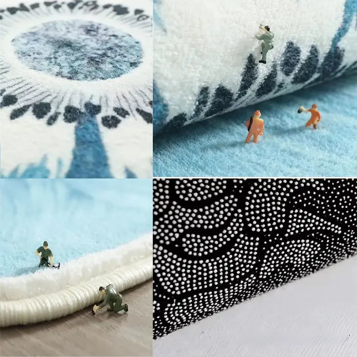 Tapis de fleur de pétale moelleux moderne, décoration de salon, tapis de maison, chambre à coucher, chevet, chaise d'ordinateur, lea, polymères de sol coordonnants