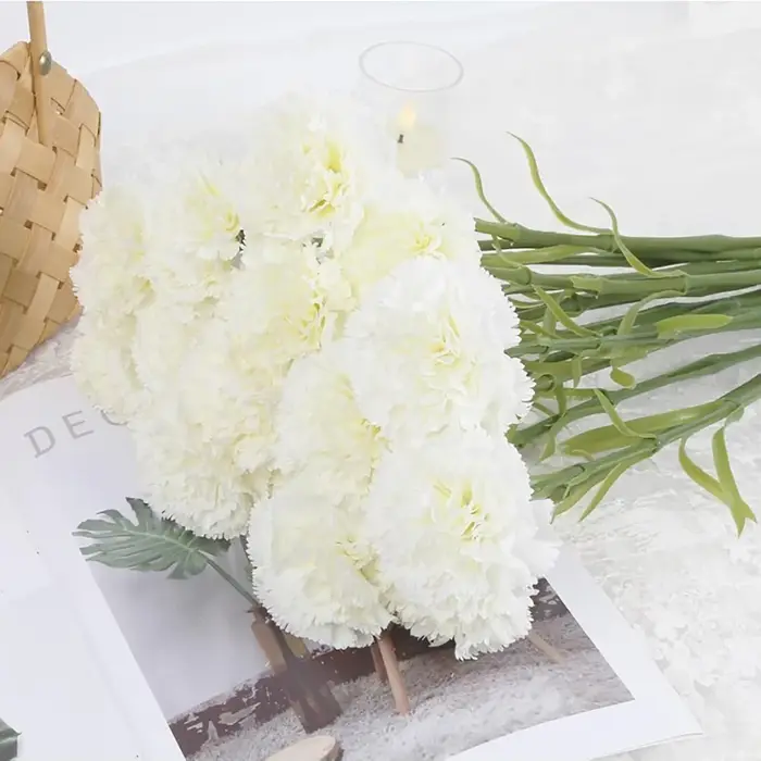 Bouquet de fleurs artificielles en soie de 15