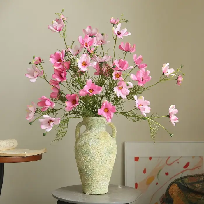 12 pièces de fleurs artificielles en soie