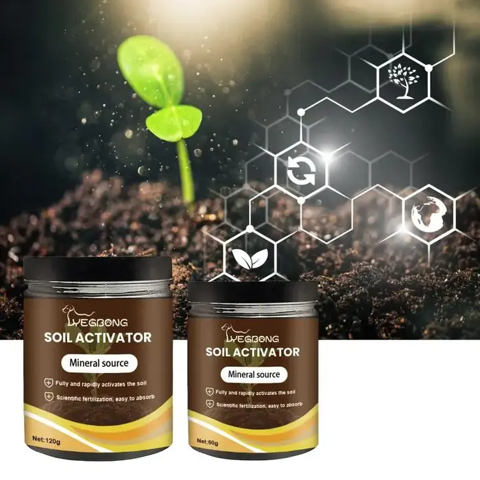 Activateur de sol, engrais pour plantes, nutriment organique pour la germination des graines, croissance des racines, essentiel pour le jardinage, pour les plantes d'intérieur et d'extérieur