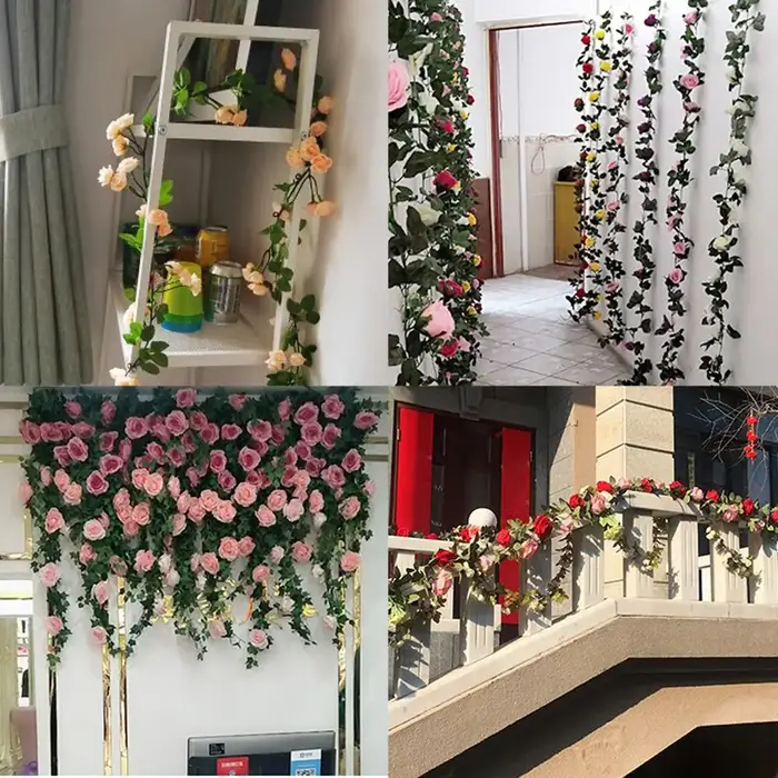 Fleurs de roses artificielles pour mariage