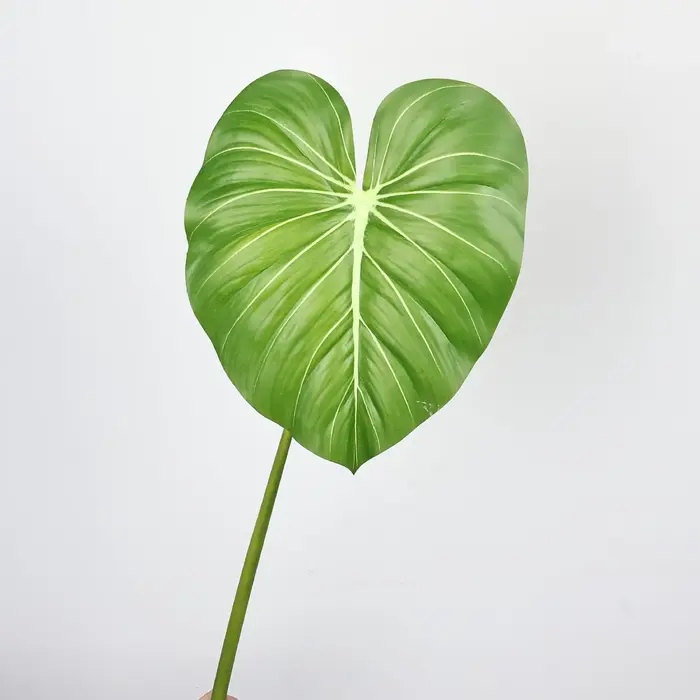 Plante verte Guanyin goutte à goutte artificielle 80CM, feuilles de Taro, Micro paysage en velours v