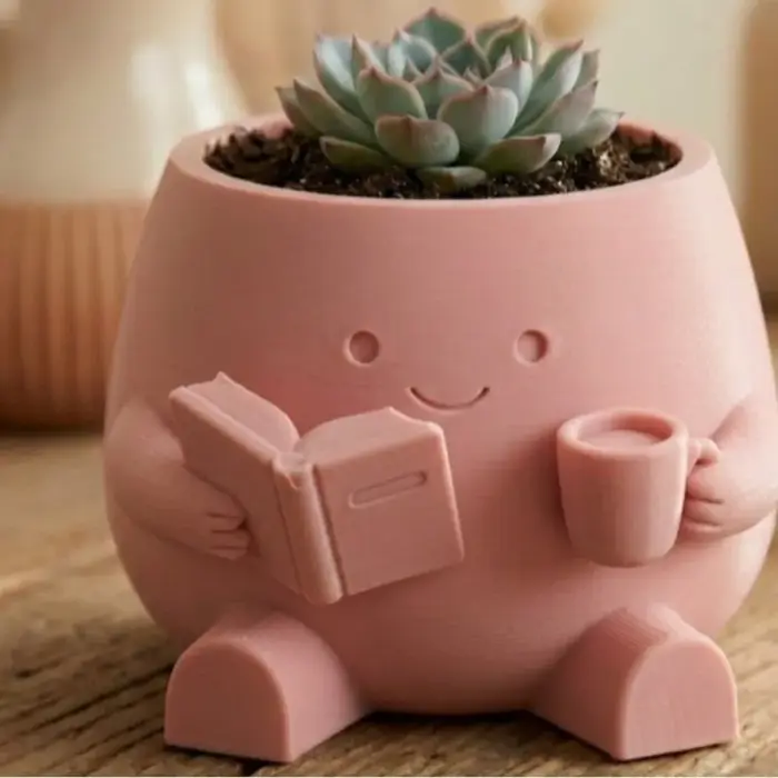 Mini pot de fleurs paysager imprimé en 3D