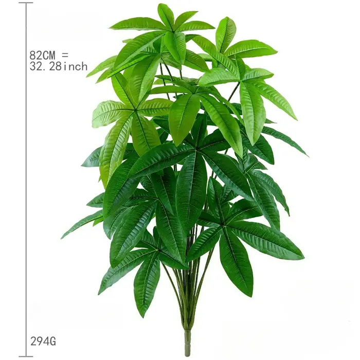 1 pièces grandes plantes vertes réalistes arbre d'argent artificiel paume pour jardin extérieur mariages fêtes balcon porche cour noël