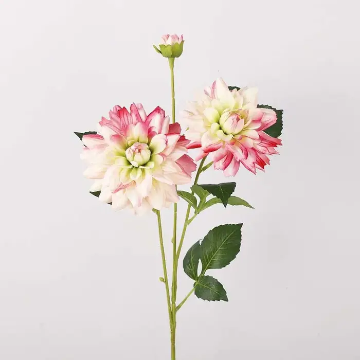 Fleur de Dahlia Artificielle Effet Réel, Plante Réaliste, Grande Dahlia de 76 cm, Fleur Artificielle