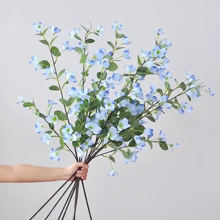 Fleur artificielle en bois de rose de 104CM