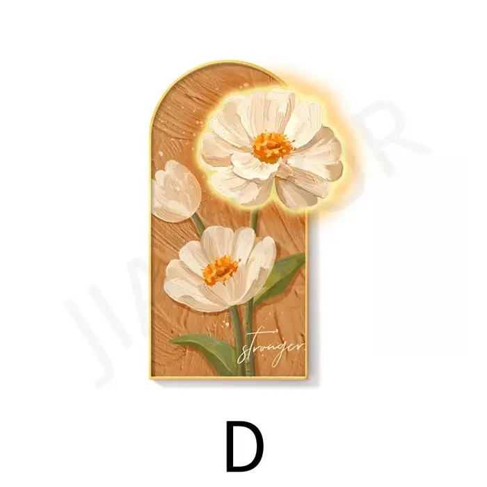 Lampe murale LED moderne à motif floral pour couloir intérieur, hall d'entrée, salon, décoration intérieure, lustre, peinture suspendue, éclairage mural