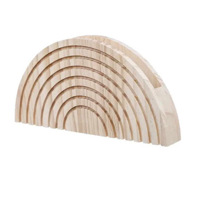 Support mural rustique en bois pour fleurs, jardinière murale semi-circulaire minimaliste faite à la