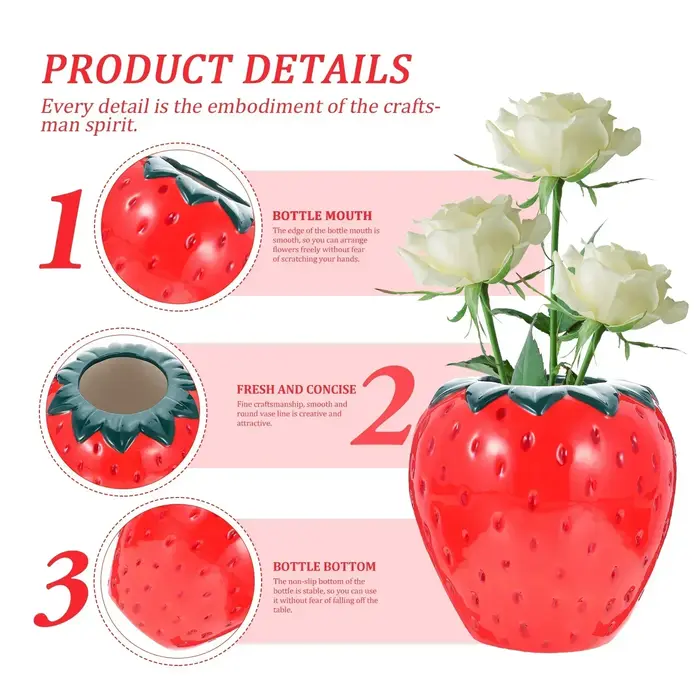 Harvey-Vase créatif en céramique pour fleurs