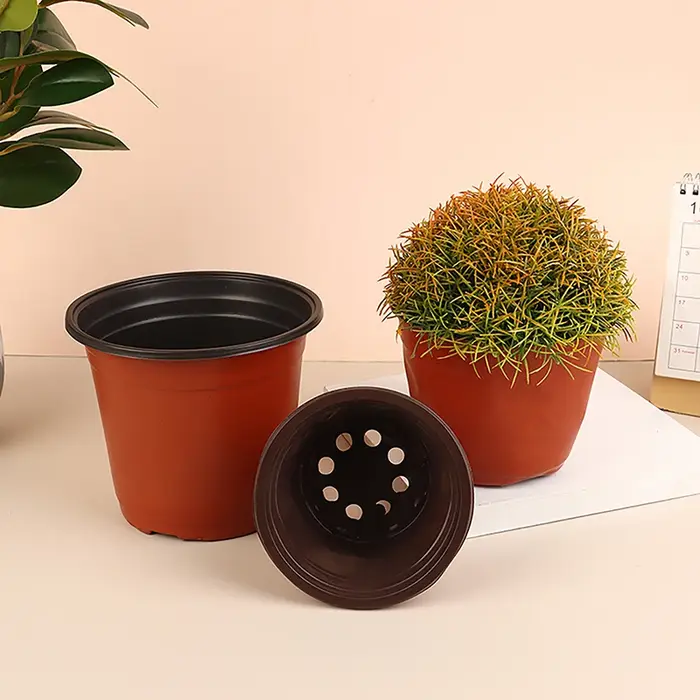 Pot de fleurs en plastique pour plantes succulentes