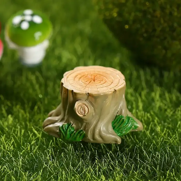 Accessoires en résine, Simulation mignonne de souche d'arbre