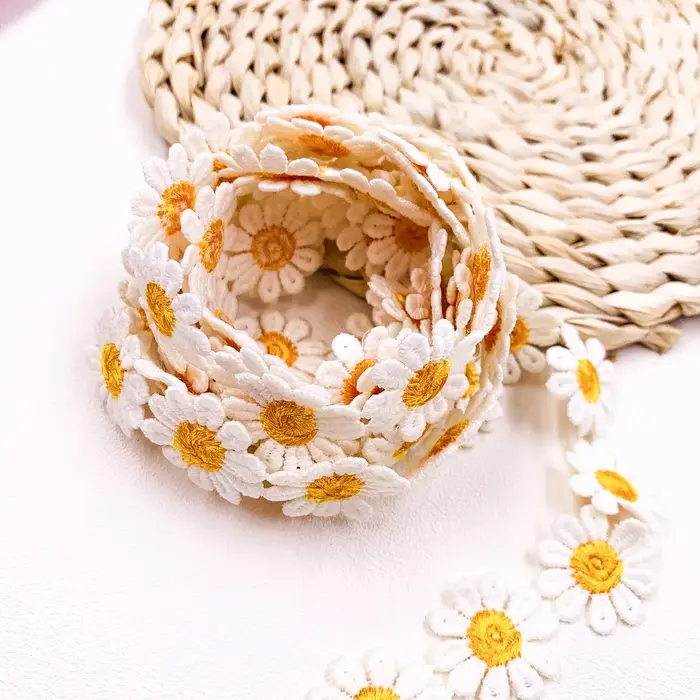 Dentelle soluble dans l'eau Romantic Destroy AndrSun Flower