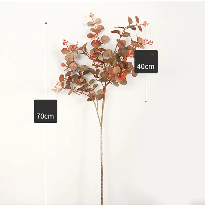 Feuille d'eucalyptus de style d'automne
