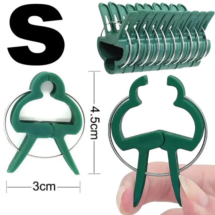 Clips de jardinage pour plantes, clips de support pour fixer les tiges, les fleurs ou les plantes gr
