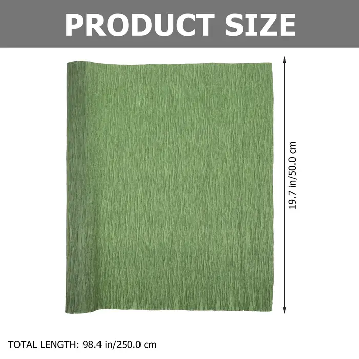 1 rouleau de papier crépon coloré, papier crépon italien extensible pour la fabrication de fleurs de mariage, toile de fond, artisanat floral, emballage cadeau, ornement