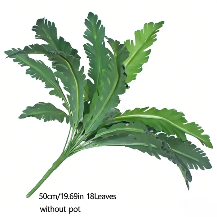 Plantes artificielles de fougère tropicales vertes de 45-50 cm