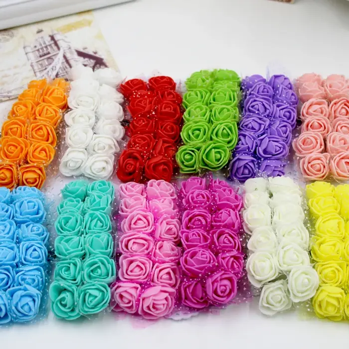 Bouquet de roses artificielles en mousse