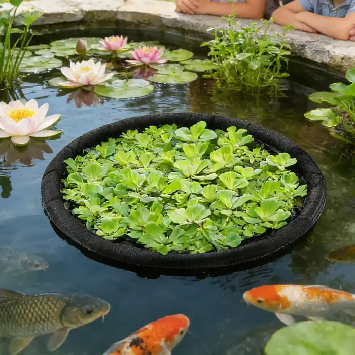 Protecteur de plantes flottant réutilisable avec cadre