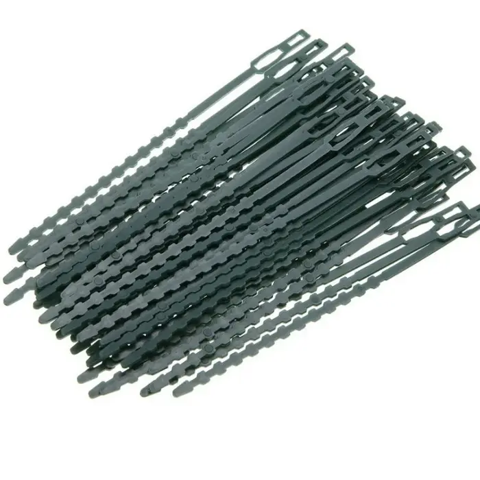50 attaches de fixation réglables en plastique réutilisables pour plantes