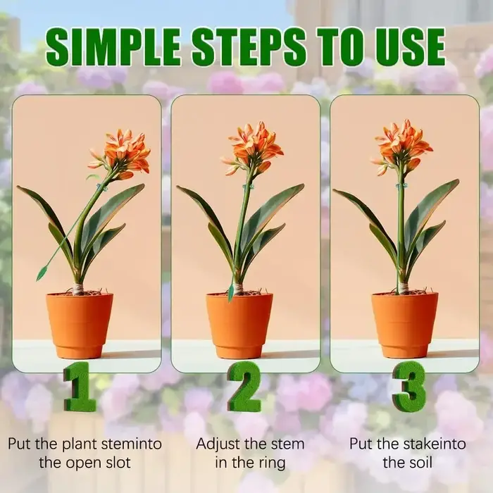 Supports pour plantes, papillons, orchidées, fleurs, tiges de fixation en pot, réutilisables, Protec