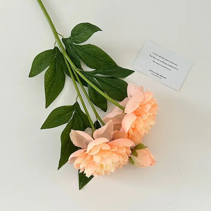 Fleur artificielle pivoine double pétale