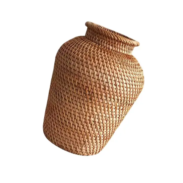 Vase en rotin branche Pot de fleur rustique