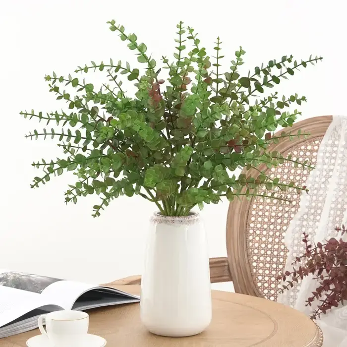 Aloès vert 10 pièces plante de Simulation en plastique Eucalyptus Milan herbe artificielle