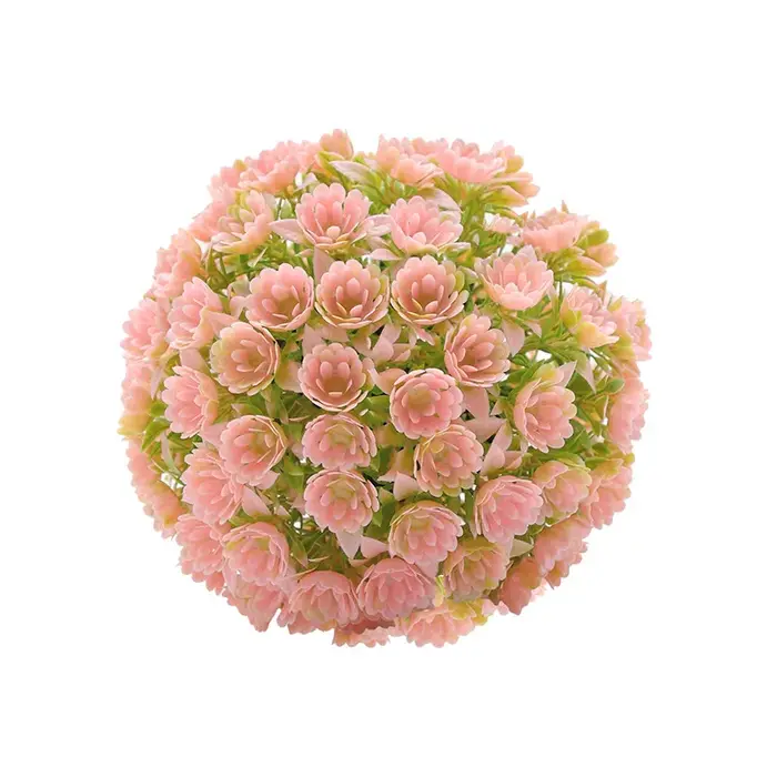 Boules de fleurs artificielles, boule d'herbe, plante verte pour mariage, maison, vase, festival, co