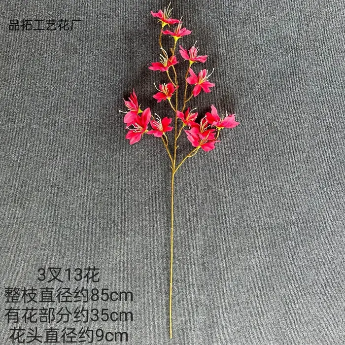 10pcs Fleur de Magnolia Artificielle Avec Tige Longue 13 Têtes Yulan Blossom Arbre Branche