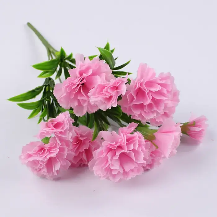 Fleurs artificielles d'oeillet à 11 têtes