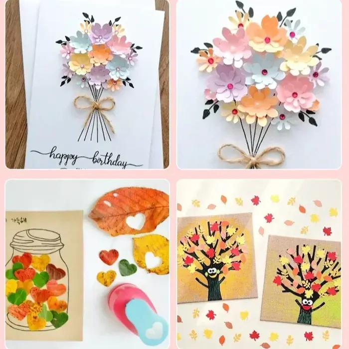 Fleur Furador bricolage papier découpé Eva mousse fabricant perforateur Scrapbooking économie de travail pour enfant trou poinçon gaufrage