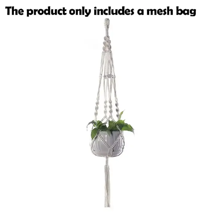 Support de plante en macramé fait main