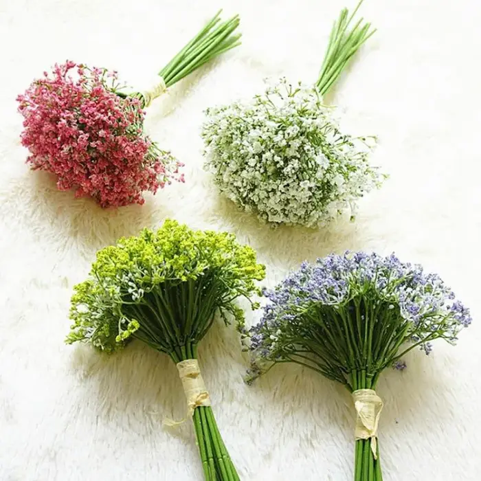 Gypsophila fleurs artificielles saint valentin mariage accessoires de mariée décor à la maison salle à manger intérieur extérieur bonsaï bricolage cadeaux de Festival
