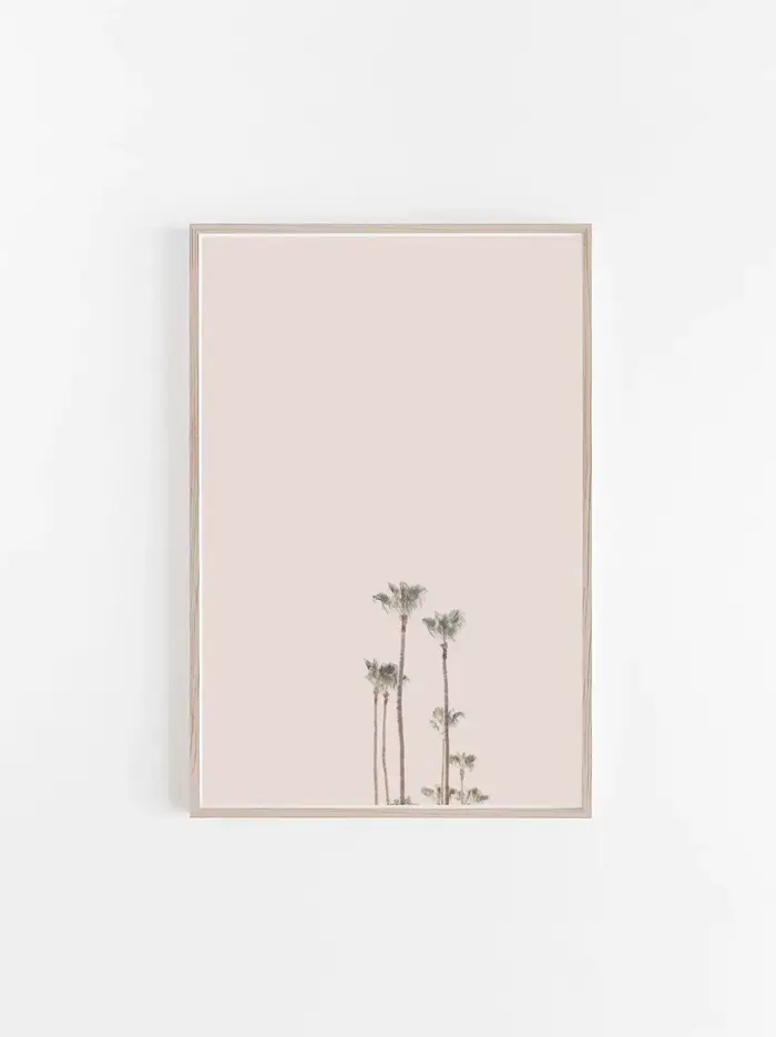 Peinture sur toile pastel botanique moderne