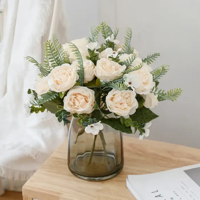 Vases de fleurs artificielles pour la décoration de la maison