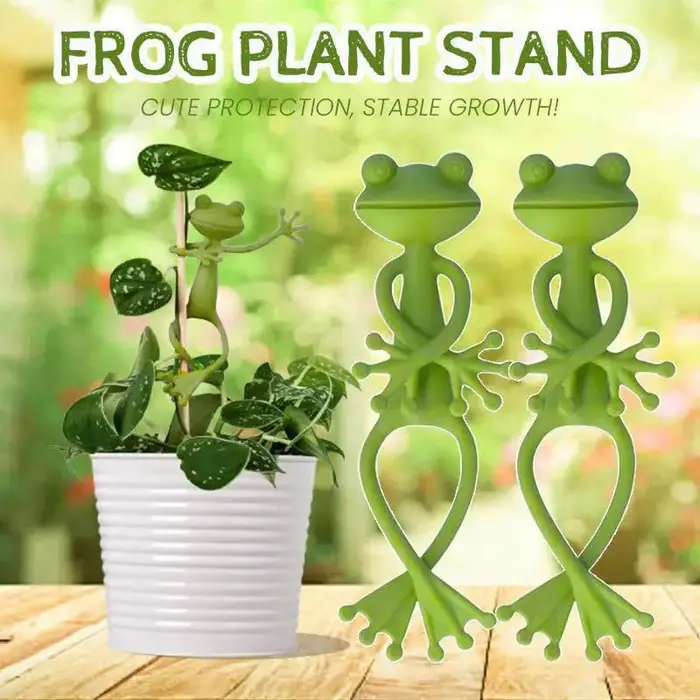 Support de plante en forme de grenouille 1/2/5 pièces