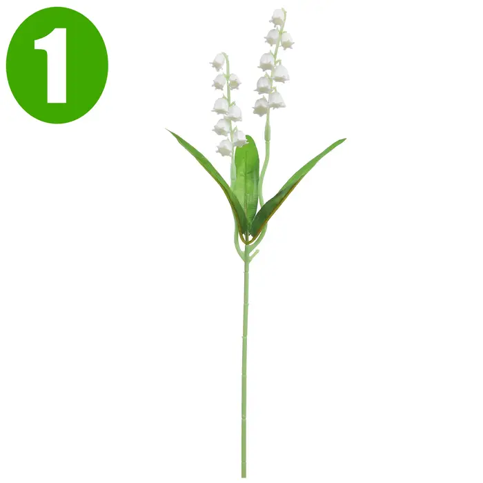 Bouquet de fleurs de mariage en plastique, 1 à 20 pièces, muguet, cloche artificielle de jardin, Vas
