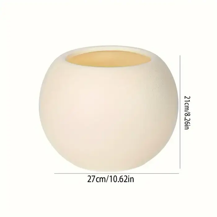 Pots de fleurs ronds pour l'intérieur et l'extérieur