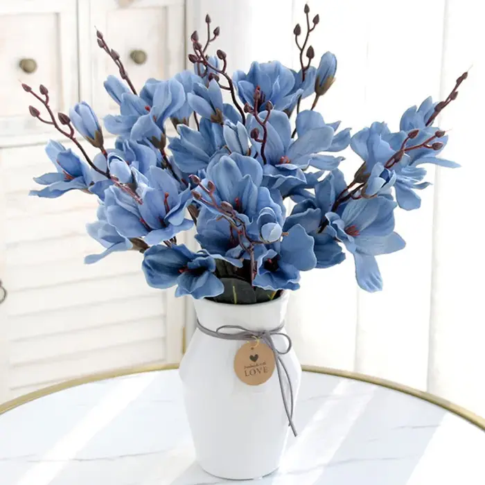 Branche de Magnolia en soie 3D