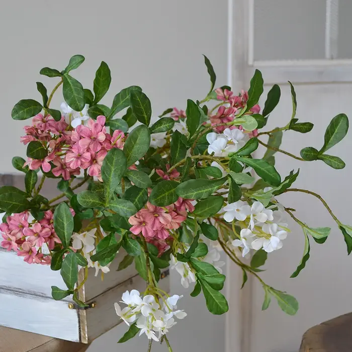 Plumbago – fleurs artificielles bleues 27 pouces