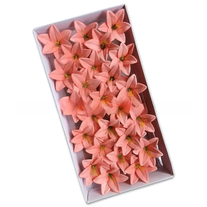 Bouquet de fleurs de lys artificielles parfumées