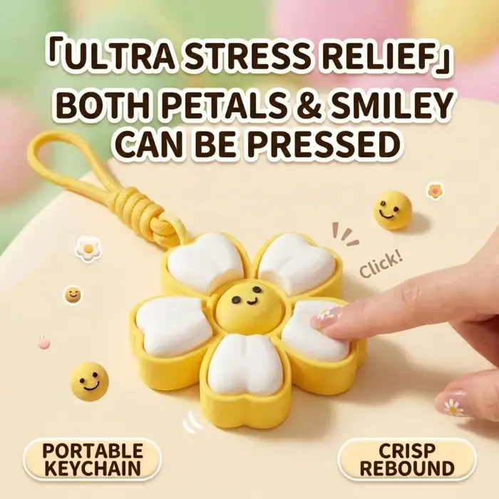 1 paquet de liège anti-stress en forme de fleur, imprimé en 3D avec Eco-PLA, joli liège en forme de margarita pour réduire le stress