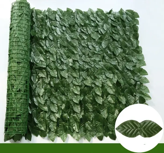 Panneau mural de plante de clôture de lierre artificiel 100x300cm