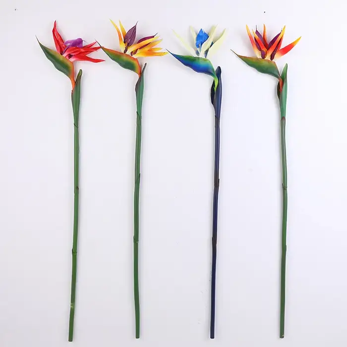 80cm nouvelle fleur artificielle haut de gamme unique branche paradis oiseau pour noël maison accessoires de fête de mariage faux décor de fleurs