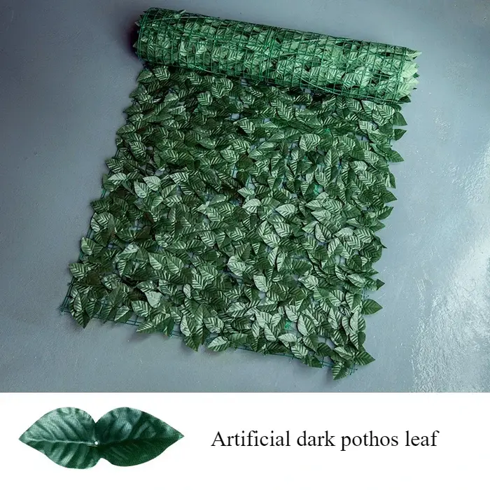 Clôture de plantes artificielles