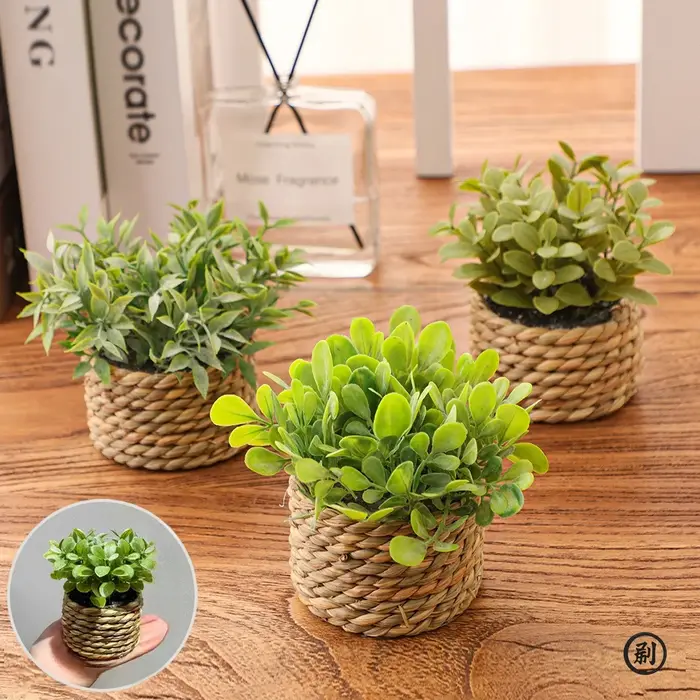 Plante d'eucalyptus artificielle verte de 11 cm – Petite