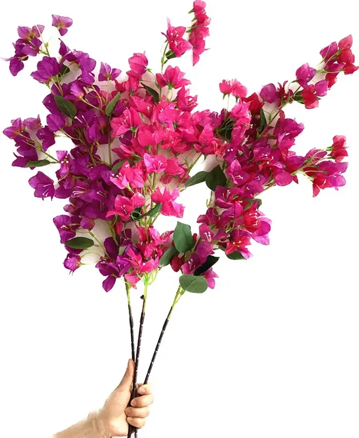 Tapis Bougainfalse Élavec longue tige, fleur, branche d'arbre, 5 pièces
