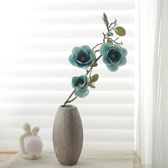 Fleurs artificielles de magnolia avec de longues branches