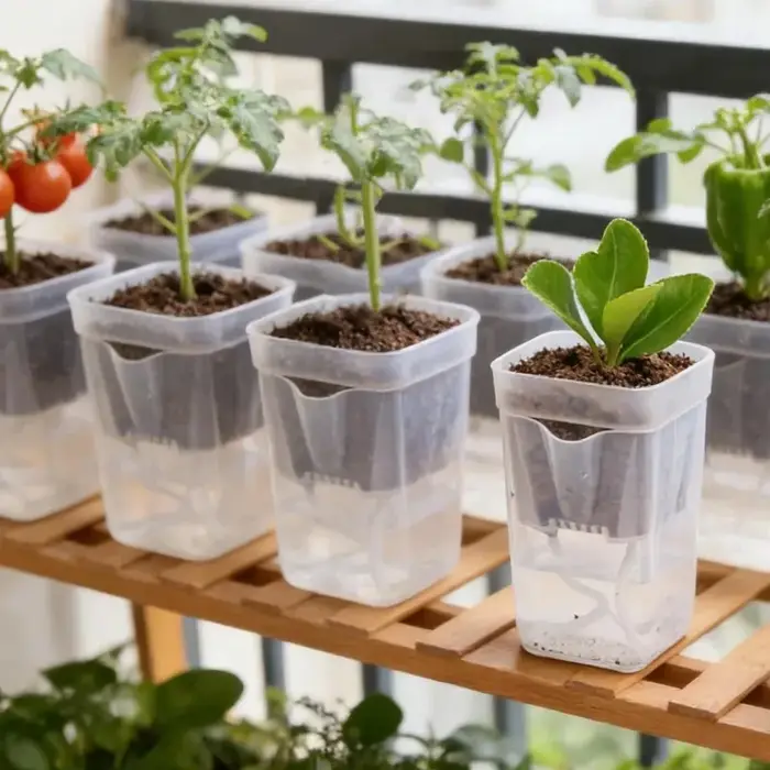 5/1PCS Pots de fleurs auto-arrosants pour semis